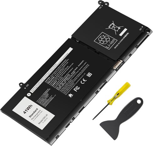 G91J0 41Wh Battery Replacement for Dell Latitude 3320 3330 3420 3520 Inspiron 3510 3511 3515 3525 3530 5310 5410 5418 5510 5515 5518 14 Plus 7420 7415 2-in-1 Vostro 5620 5625 V6W33 TN70C 11.25V in Kuwait