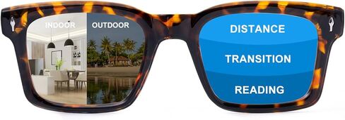 Photochromic Progressive Multifocal Reading Glasses for Men Women Transition Multifocus Readers in Saudi Arabia