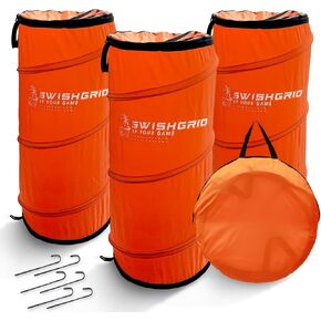 Portable Pop-Up Defender Dummy Trainer - Basketball Dribble Training - Football Tackling, Soccer Dribbling Dummies - Equipment to Improve Skills w/Built-in Storage (3 - Pack) in Saudi Arabia