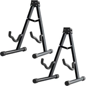 حامل جيتار MOSEN، عبوتان من حامل جيتار على شكل حرف A قابل للطي مع أذرع مطاطية وإسفنجية غير قابلة للانزلاق للقيثارات الصوتية الكلاسيكية والكهربائية وحامل القيثارة. (MS-2ST) in Kuwait