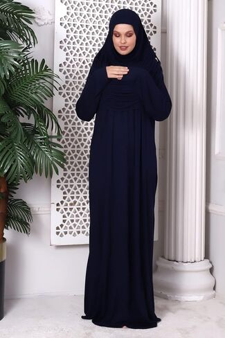 ihvan online فساتين إسلامية للنساء، فستان صلاة، عباية إسلامية مع حجاب، فستان إسلامي قطعة واحدة بأكمام طويلة in Saudi Arabia