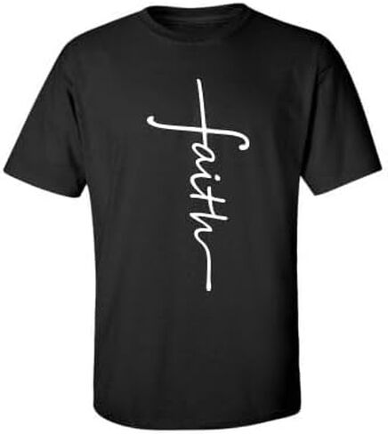 Faith Shirts, Faith Cross Shirt, Christian Gift, Trendy Women Gifts, Christian Shirts, Love and Grace Tee, Vertical Cross Crewneck Cream in Saudi Arabia