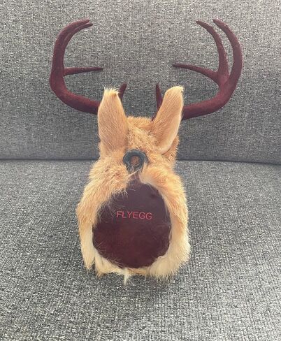 FlyEgg Realistic Jackalope Head Wall Mount With Artificial Horns Yellow for Home Or Office Gifts in Saudi Arabia