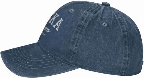 Alaska Est 1959 Baseball Cap Men Vintage Washed Distressed Sun Summer Cowboy Navy Blue Adults Trucker Hat in Saudi Arabia