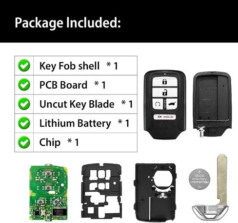 2 Keylessbest Replacement for 2017 2018 2019 2020 Honda Pilot CR-V EX-L Elite Touring Key Fob Remote Control KR5V2X V44 5 Buttons 433MHz in Saudi Arabia