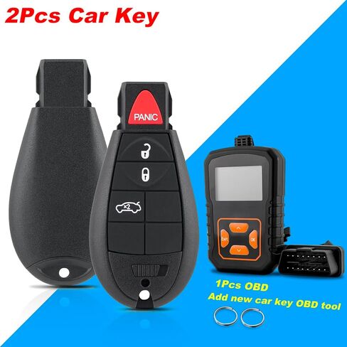2 قطعة بسيطة obd ومفتاح بعيد فوب لاستبدال دودج دارت 2013 2014 2015 2016 M3N32297100 مع مجموعة تعليمات ذاتية الصنع in Kuwait