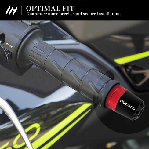 Motorcycle Bar End Sliders For Z500 2024-2025 Handlebar End Crash Protectors CNC Aluminum Handlebar Weights z500 Accessories (Red) in Saudi Arabia
