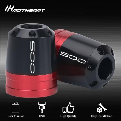 Motorcycle Bar End Sliders For Z500 2024-2025 Handlebar End Crash Protectors CNC Aluminum Handlebar Weights z500 Accessories (Red) in Saudi Arabia