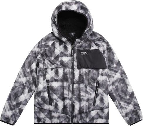 سترة Eddie Bauer الصوفية للأطفال - سترة بغطاء للرأس مبطنة بالصوف الناعم من صوف الشيربا للأولاد والبنات - هوديس مريحة بسحاب كامل (5-20) in Saudi Arabia