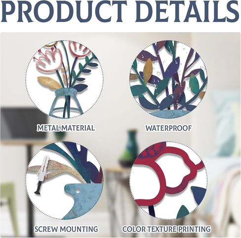 4 قطع مزهرية معدنية جدار الفن الأسود المعادن الزهور جدار ديكور الحد الأدنى الأزهار الجدار شنقا ديكور الزهور المعدنية جدار الفنون منحوتات الجدار المعدنية معلقة لغرفة المعيشة الحمام المطبخ in Kuwait