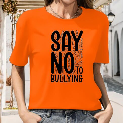 Be Kind Womens Tshirt Casual Inspirational Shirt Unity Day Orange Shirts Kindness Teacher Tee Tops in Saudi Arabia