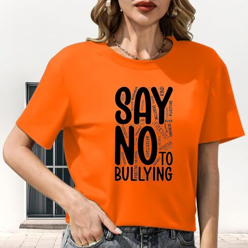 Be Kind Womens Tshirt Casual Inspirational Shirt Unity Day Orange Shirts Kindness Teacher Tee Tops in Saudi Arabia