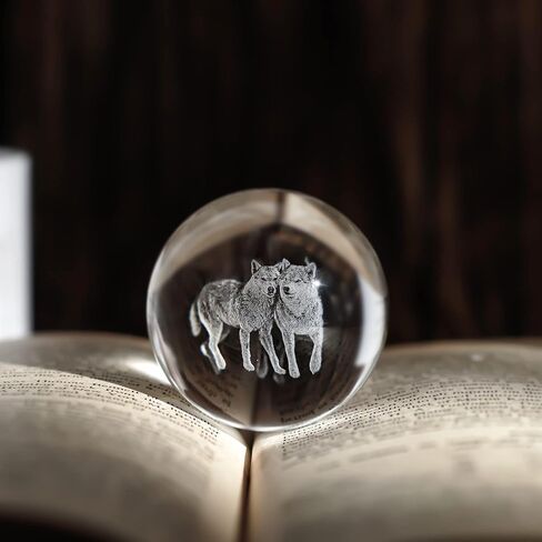 60mm Laser Engraved Panda Crystal Ball with Stand Glass Collectible Figurine Home Decor Perfect Panda Gift for Women in Saudi Arabia