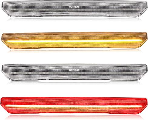 Smoke Lens LED Side Marker Lights Compatible with 2020-2024 Sierra 2500HD 3500HD Front Rear Bumper Marker Lamps Pack of 4 in Kuwait