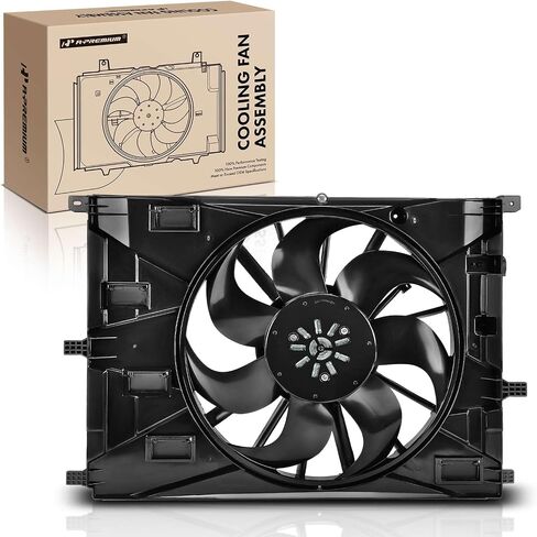 A-Premium Engine Radiator Cooling Fan Assembly with Brushless Motor Compatible with Select Buick & Chevrolet Models - Encore GX 2020-2024, Trailblazer 2021-2024, FWD Only in Saudi Arabia