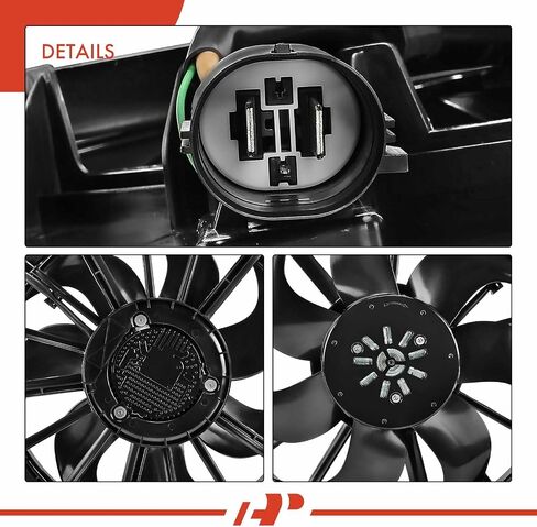 A-Premium Engine Radiator Cooling Fan Assembly with Brushless Motor Compatible with Select Buick & Chevrolet Models - Encore GX 2020-2024, Trailblazer 2021-2024, FWD Only in Saudi Arabia