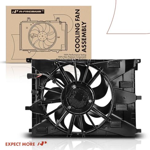 A-Premium Engine Radiator Cooling Fan Assembly with Brushless Motor Compatible with Select Buick & Chevrolet Models - Encore GX 2020-2024, Trailblazer 2021-2024, FWD Only in Saudi Arabia