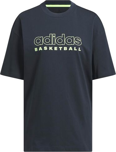 adidas Women's Select Basketball T-Shirt, Cloud White/Solar Red in Saudi Arabia