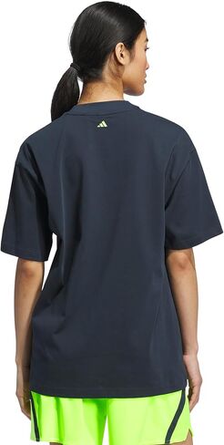 adidas Women's Select Basketball T-Shirt, Cloud White/Solar Red in Saudi Arabia