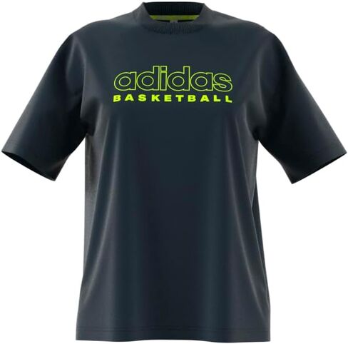 adidas Women's Select Basketball T-Shirt, Cloud White/Solar Red in Saudi Arabia