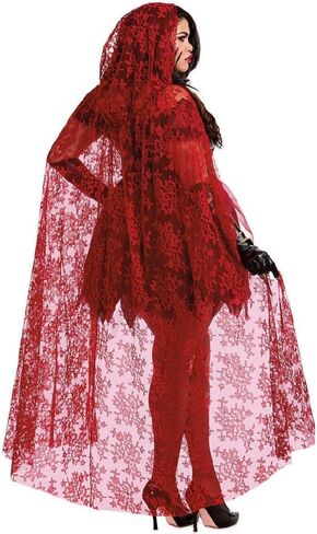 Halloween Women's Adult Costume Cosplay Red Hat Holiday Party Cloak Vampire Set in Saudi Arabia