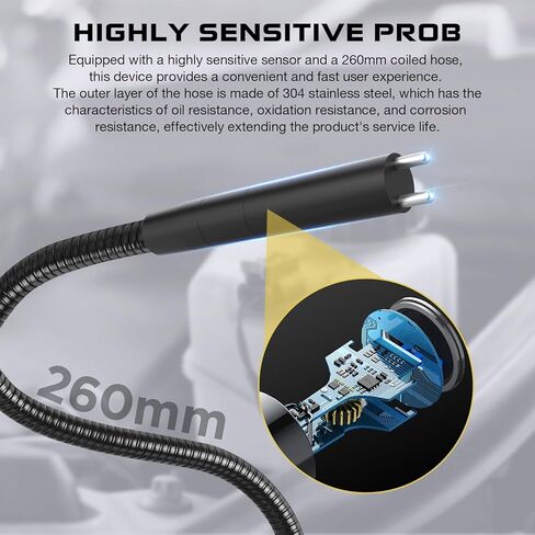 جهاز اختبار سائل الفرامل للسيارات، جهاز اختبار سائل الفرامل السريع لـ DOT3 DOT4 DOT5.1 مع خرطوم ملفوف 260 مم in Kuwait