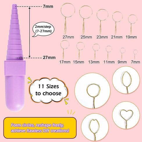 Funshowcase UV Dip Resin for Wire Flower ، DIY Wire Art Low Odor Mood Resins ، Resin-100ml ، 4mm (0.15inches) Roll Wire Copper 7m (22.9fts) ، حجم قضيب متعرج 5 مم-9 مم (0.19-0.35 بوصة) in Kuwait