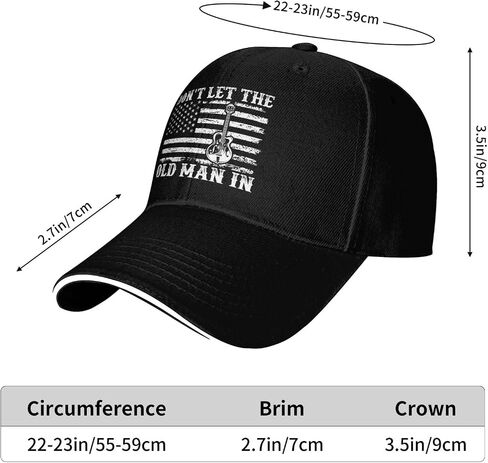 Old Man Hat Don't Let Old Man in Hat for Women Baseball Hat Cool Cap in Saudi Arabia