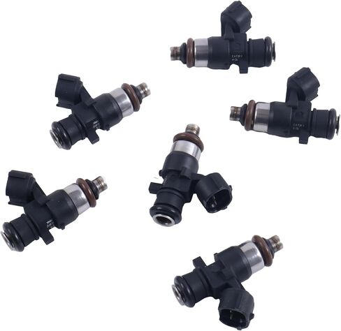 6 Pcs Fuel Injectors 6AW-13761-00-00 Compatible with Yamaha Outboard 200HP 225HP 250HP 300HP in Saudi Arabia