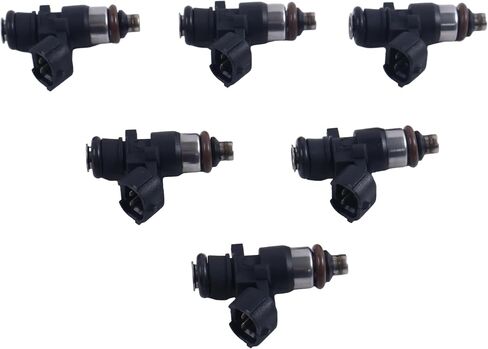 6 Pcs Fuel Injectors 6AW-13761-00-00 Compatible with Yamaha Outboard 200HP 225HP 250HP 300HP in Saudi Arabia