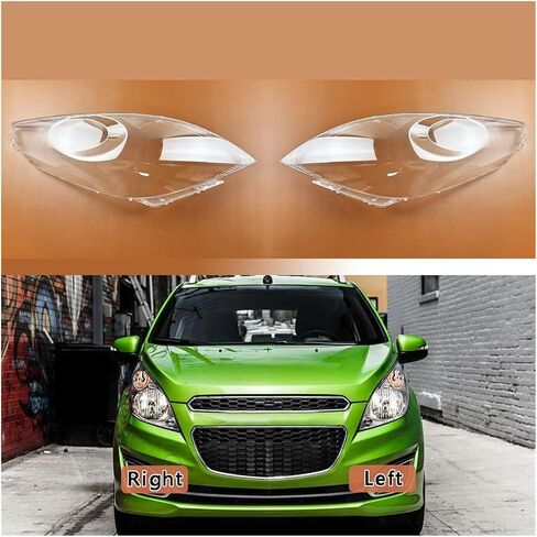 Headlamp Cover Transparent Lamp Shade Shell Lens Lampshade Compatible For Chevrolet Spark 2011 2012 2013 2014(Left) in Saudi Arabia