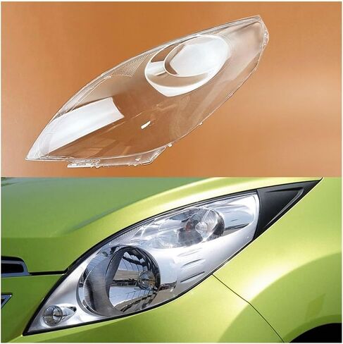 Headlamp Cover Transparent Lamp Shade Shell Lens Lampshade Compatible For Chevrolet Spark 2011 2012 2013 2014(Left) in Saudi Arabia