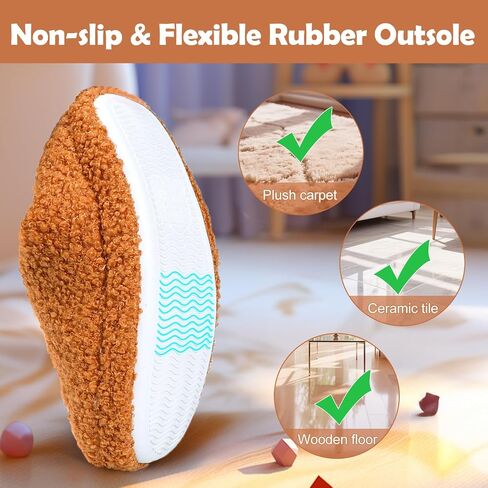 Boys Ball Sports Slippers, Soft Curly Plush House Shoes, Non-Slip Indoor Sports Fans Slipper, Cozy Warm Gift for Kids in Saudi Arabia