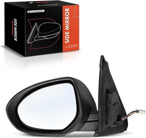 مرآة باب كهربائية جانبية للسائق من A-Premium - متوافقة مع Mazda 3 2010 2011 2012 2013 - مرآة رؤية خلفية خارجية قابلة للطي يدويًا ساخنة - استبدال # BBM56918ZL in Saudi Arabia