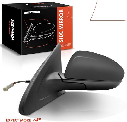 مرآة باب كهربائية جانبية للسائق من A-Premium - متوافقة مع Mazda 3 2010 2011 2012 2013 - مرآة رؤية خلفية خارجية قابلة للطي يدويًا ساخنة - استبدال # BBM56918ZL in Saudi Arabia