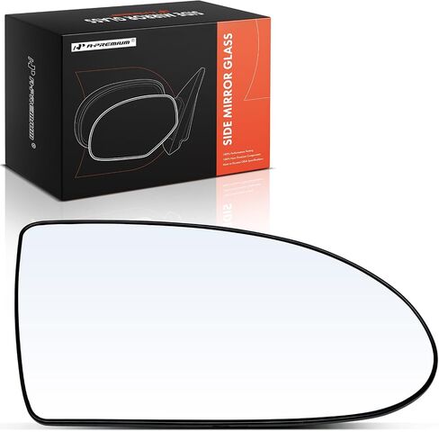 A-Premium Right Passenger Side Non-Heated Mirror Glass with Backing Plate - Compatible with Hyundai Accent 2006 2007 2008 2009 - Exterior Side View Convex Mirror in Saudi Arabia