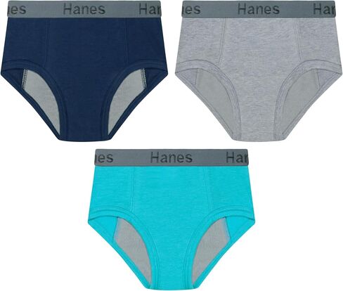 مجموعة الملابس الداخلية الليلية للأولاد من Hanes، 3 قطع، ملابس داخلية للأولاد أثناء الليل، ملابس داخلية مضادة للتسرب للأطفال in Saudi Arabia