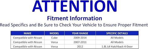 PartsW - قطعتان من أذرع التحكم السفلية الأمامية مع مفاصل B طقم تعليق يسار يمين يناسب Nissan Cube 2009-2014/Nissan Versa 2007-2011/Nissan Versa 2012 1.8L L4 Hatchback 4 أبواب in Saudi Arabia