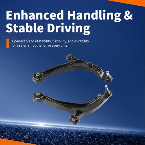 Front Suspension Kit Control Arm Compatible with 2011-2017 Honda Odyssey (All Models) | Replace# K622002, K622210, EV800909, ES800333 in Saudi Arabia