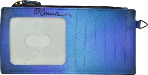 Anna by Anuschka Organizer Wallet | Genuine Leather | Dreamy Peacock Dewberry,One Size in Saudi Arabia