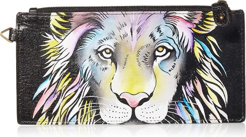 Anna by Anuschka Organizer Wallet | Genuine Leather | Dreamy Peacock Dewberry,One Size in Saudi Arabia