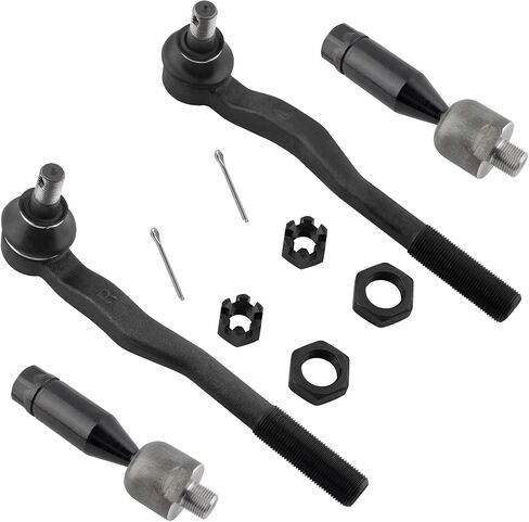 EV433 ES3547 ES3548 Front Inner & Outer Tie Rod Ends for Toyota 4Runner 1996-2002, Pack of 4 in Saudi Arabia