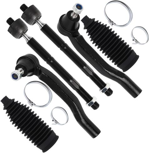 SCITOO 6-PC SET Suspension Kit Inner Tie Rod End Outer Tie Rod End w/Boots Fit 2011-2020 For Toyota For Sienna in Saudi Arabia