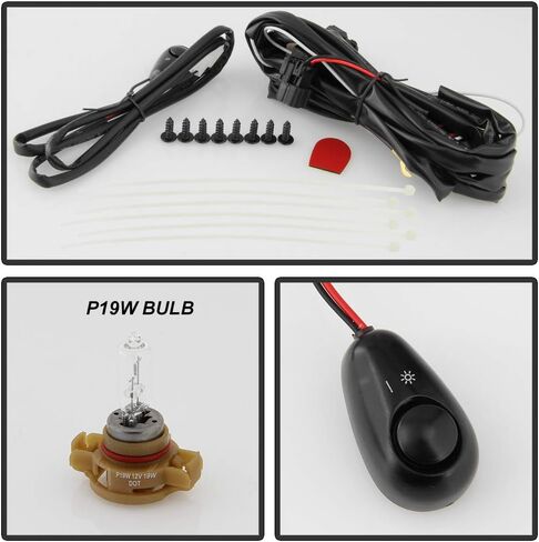 ACANII-For 2007-2012 Ford Escape ممتص الصدمات مصابيح الضباب الأمامية مصابيح القيادة مع مجموعة مفتاح التشغيل وجانب الركاب in Saudi Arabia