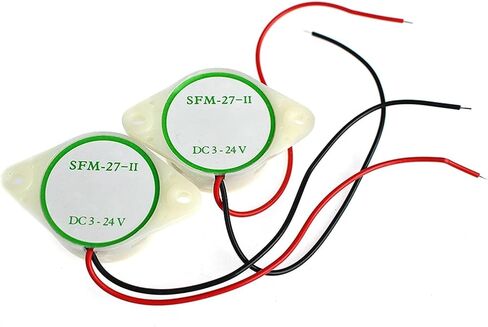 2PCS SFM-27 Active Buzzer High-Decibel DC 3-24V 12V 95DB Electronic Buzzers Beep Alarm Intermittent in Saudi Arabia
