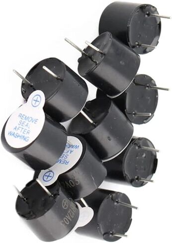10/20pcs 12V Active Buzzer 12mm*9.5mm Magnetic Long Continous Beep Tone Alarm Ringer Mini Active Piezo Buzzers Kit(20pcs) in Saudi Arabia