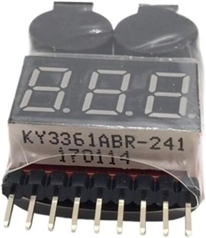 1-8S يبو ليثيوم أيون Fe بطارية الجهد 2IN1 مؤشر اختبار الجهد المنخفض صفارة إنذار ل RC سيارة قارب LED 3.7-30 فولت مكبر الصوت المزدوج in Saudi Arabia