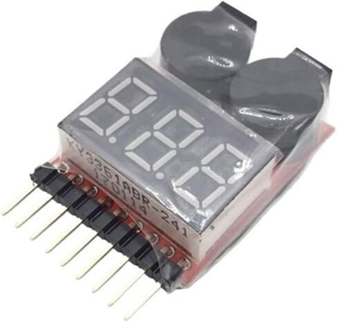 1-8S يبو ليثيوم أيون Fe بطارية الجهد 2IN1 مؤشر اختبار الجهد المنخفض صفارة إنذار ل RC سيارة قارب LED 3.7-30 فولت مكبر الصوت المزدوج in Saudi Arabia