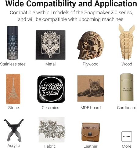 Snapmaker 3 in 1 Addons for Artisan 3D Printer Including Artisan Enclosure,200W CNC Module,10W Laser Module (Standard 3-in-1 Addons for Artisan 3DP) in Saudi Arabia