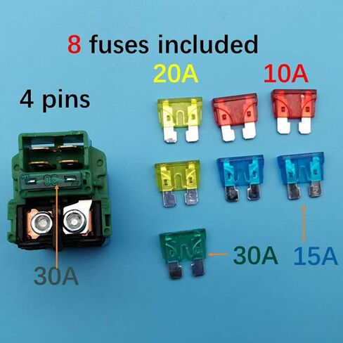Starter Solenoid Relay for Honda CB600 CB750 CBR500 CBR650 CBR954 CBR1000 CRF250 CTX700 NT700 VT750 VT1100 VTX 1300 VTX1800 35850-MAH-000 35850-MT4-000 35850-MT4-003 35850-MR5-007 35850-MAH-000 Z148 in Saudi Arabia